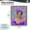 Stupell Industries Floral Reverie Frida Floating Frame, design by Lynnda Rakos